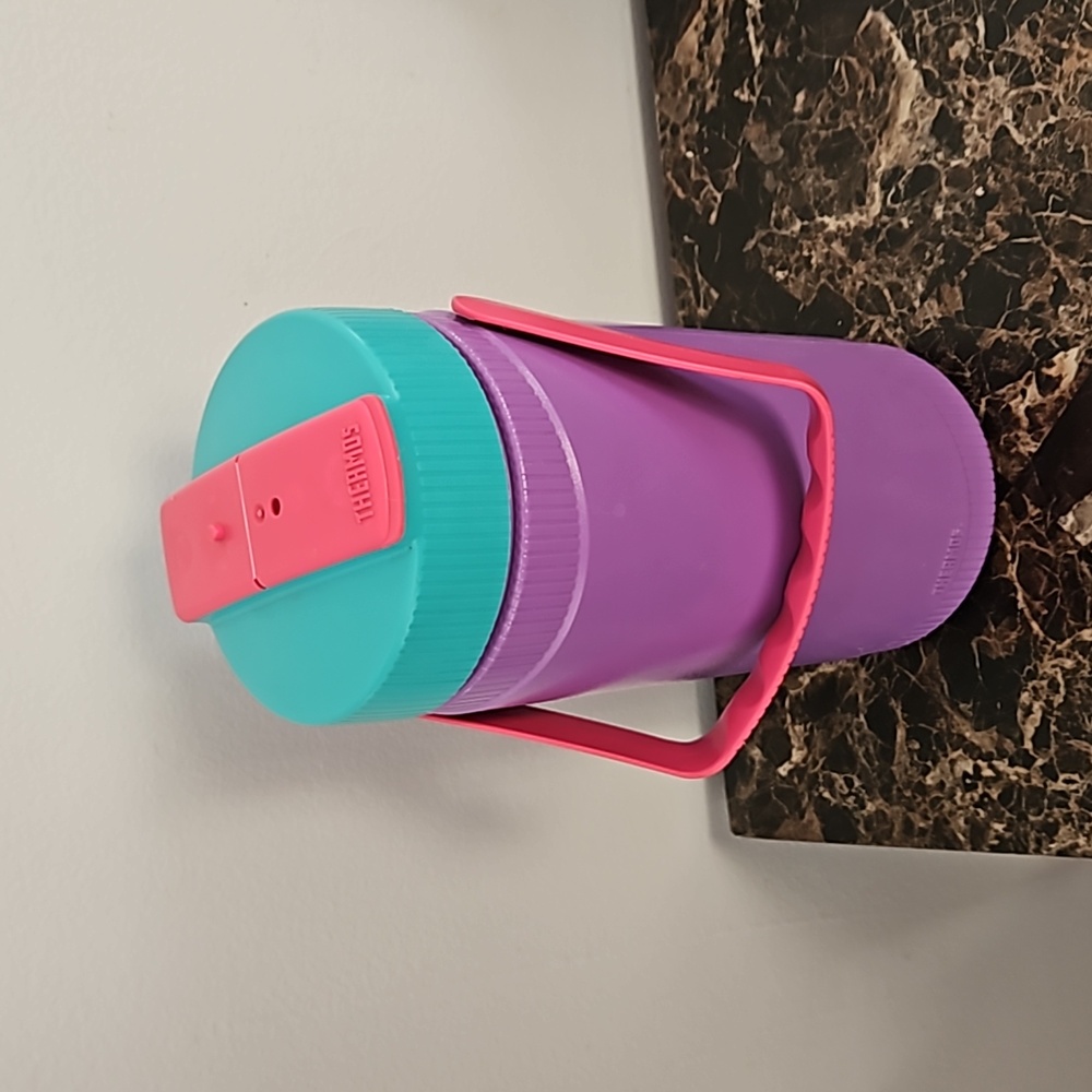 Vintage Thermos water cooler pink purple